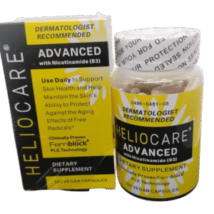 Heliocare Advanced Niacin B3 Supplement : fernblock PLe Extract 240 mg per serving - support skin cell Health w/Antioxidant Rich vitamin B3 Niacin 500 mg- 120 vegan capsules